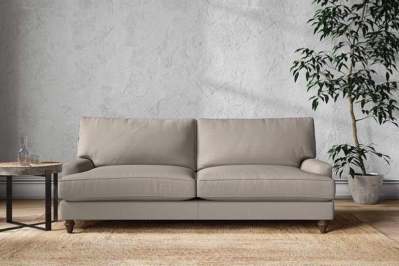 Nkuku MAKE TO ORDER Marri Grand Sofa - Recycled Cotton Flax