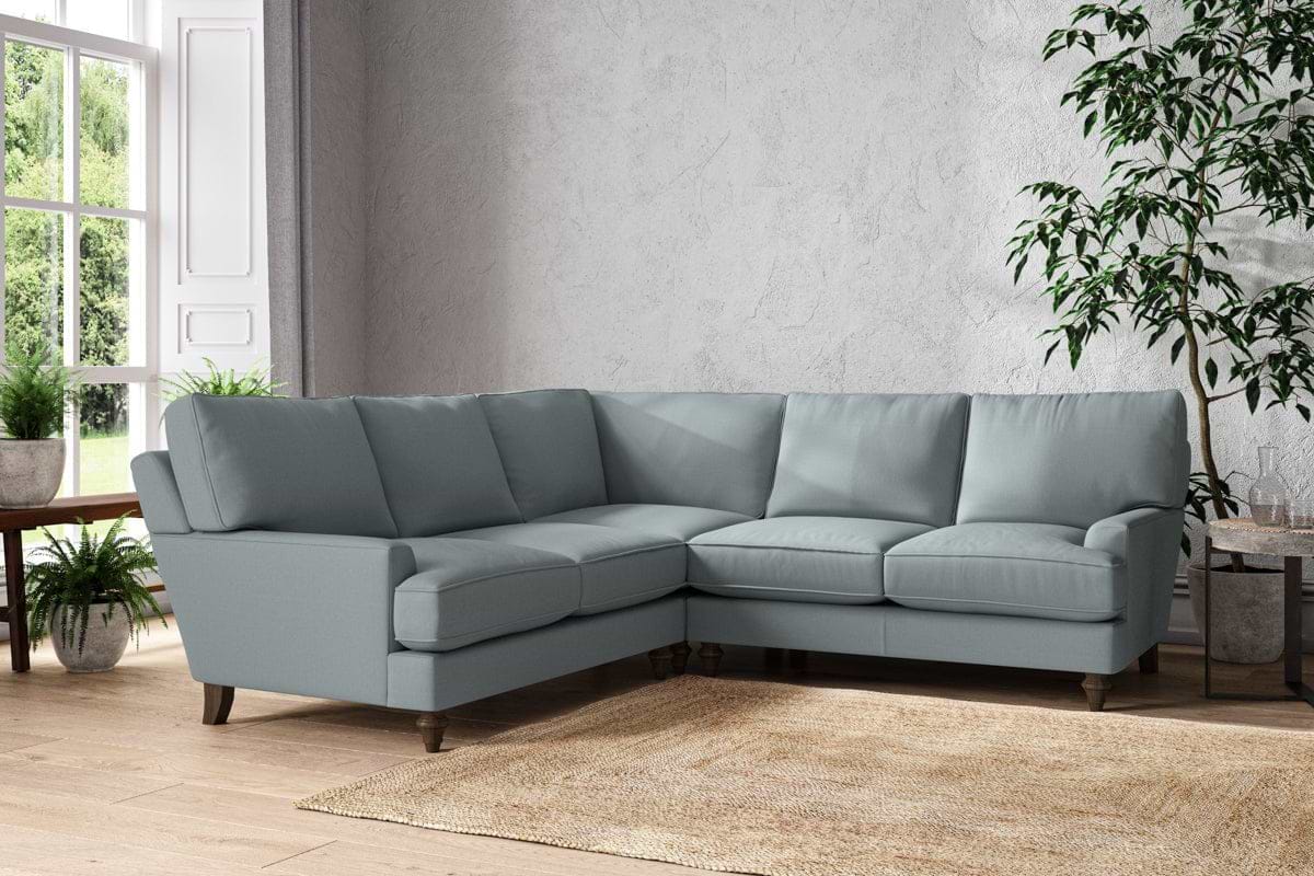 Nkuku MAKE TO ORDER Marri Large Corner Sofa - Recycled Cotton Horizon