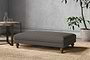 Nkuku MAKE TO ORDER Marri Large Footstool - Brera Linen Granite