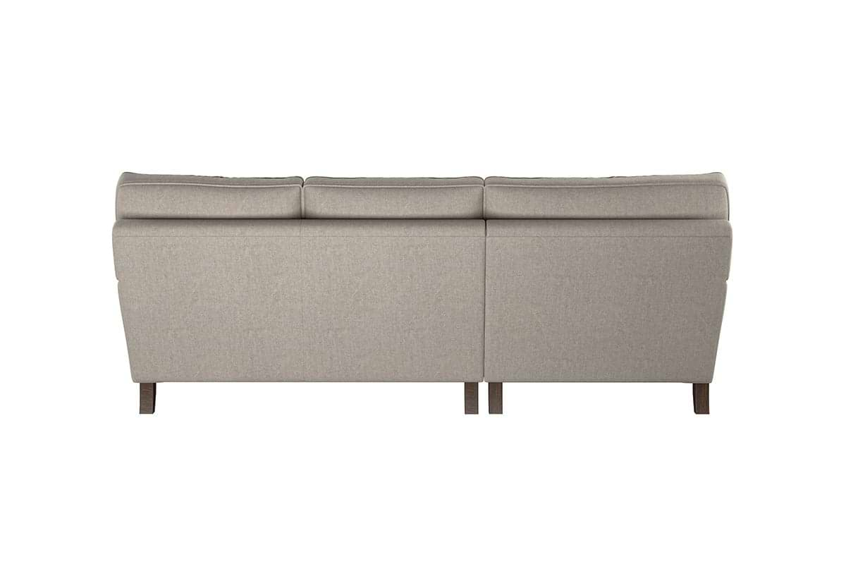 Nkuku MAKE TO ORDER Marri Large Left Hand Chaise Sofa - Brera Linen Charcoal