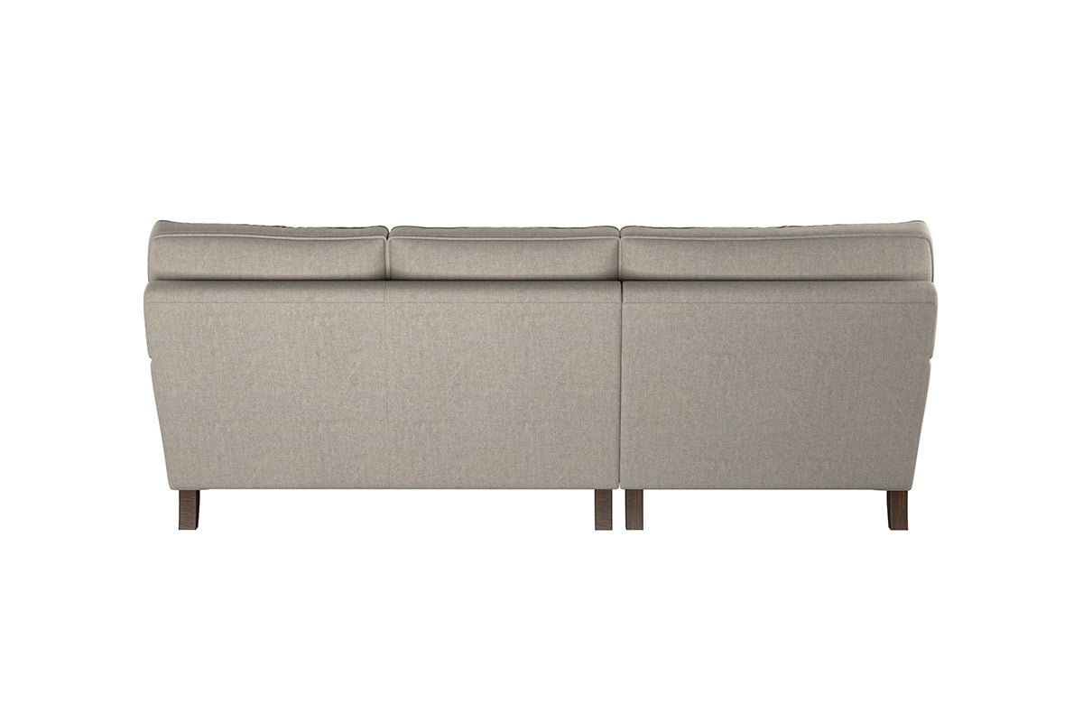 Nkuku MAKE TO ORDER Marri Large Left Hand Chaise Sofa - Brera Linen Pebble