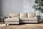 Nkuku MAKE TO ORDER Marri Large Left Hand Chaise Sofa - Recycled Cotton Natural