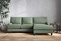 Nkuku MAKE TO ORDER Marri Large Right Hand Chaise Sofa - Brera Linen Jade