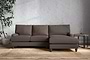 Nkuku MAKE TO ORDER Marri Large Right Hand Chaise Sofa - Recycled Cotton Mocha