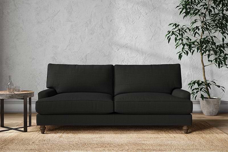 Nkuku MAKE TO ORDER Marri Large Sofa - Brera Linen Charcoal