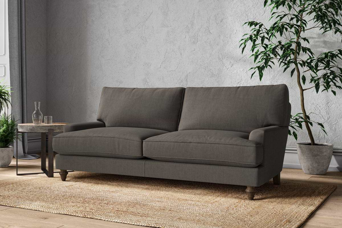 Nkuku MAKE TO ORDER Marri Large Sofa - Brera Linen Granite