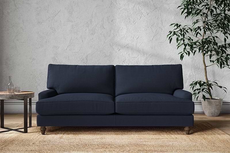 Nkuku MAKE TO ORDER Marri Large Sofa - Brera Linen Indigo