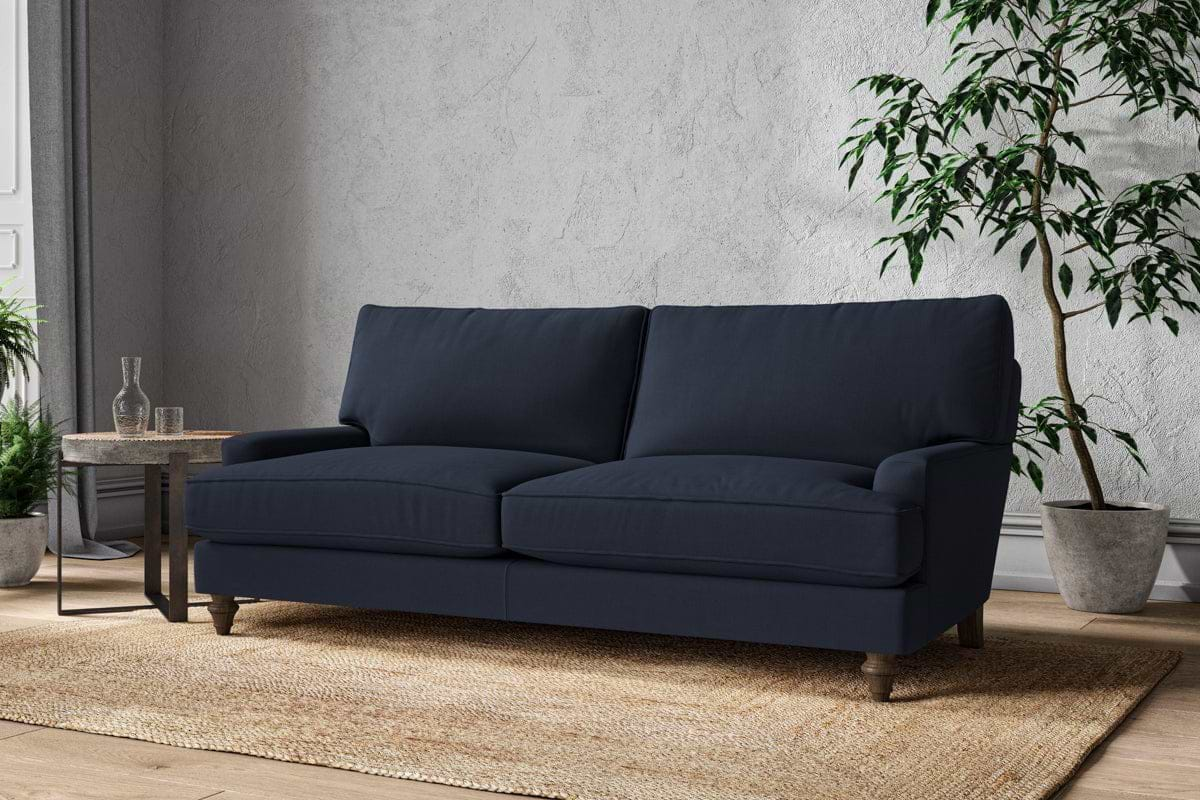 Nkuku MAKE TO ORDER Marri Large Sofa - Brera Linen Indigo