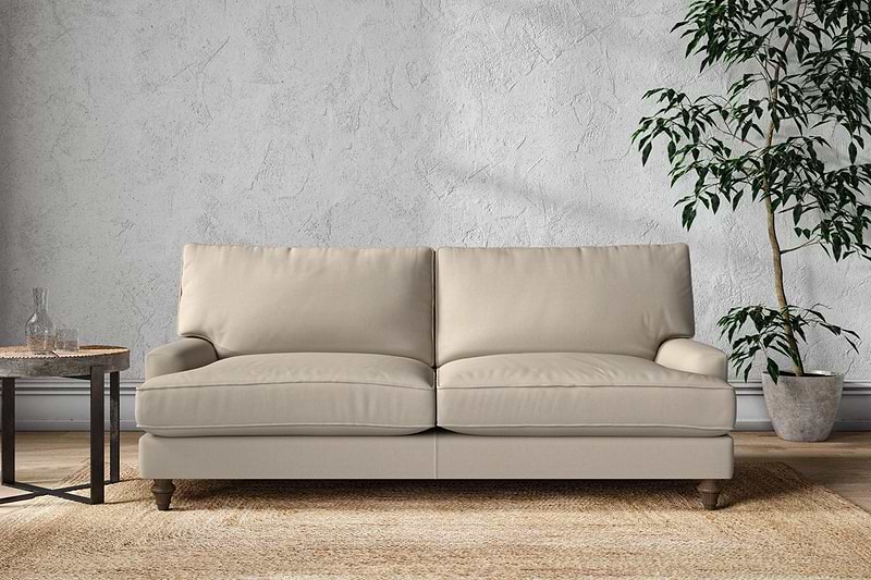Nkuku MAKE TO ORDER Marri Large Sofa - Recycled Cotton Stone