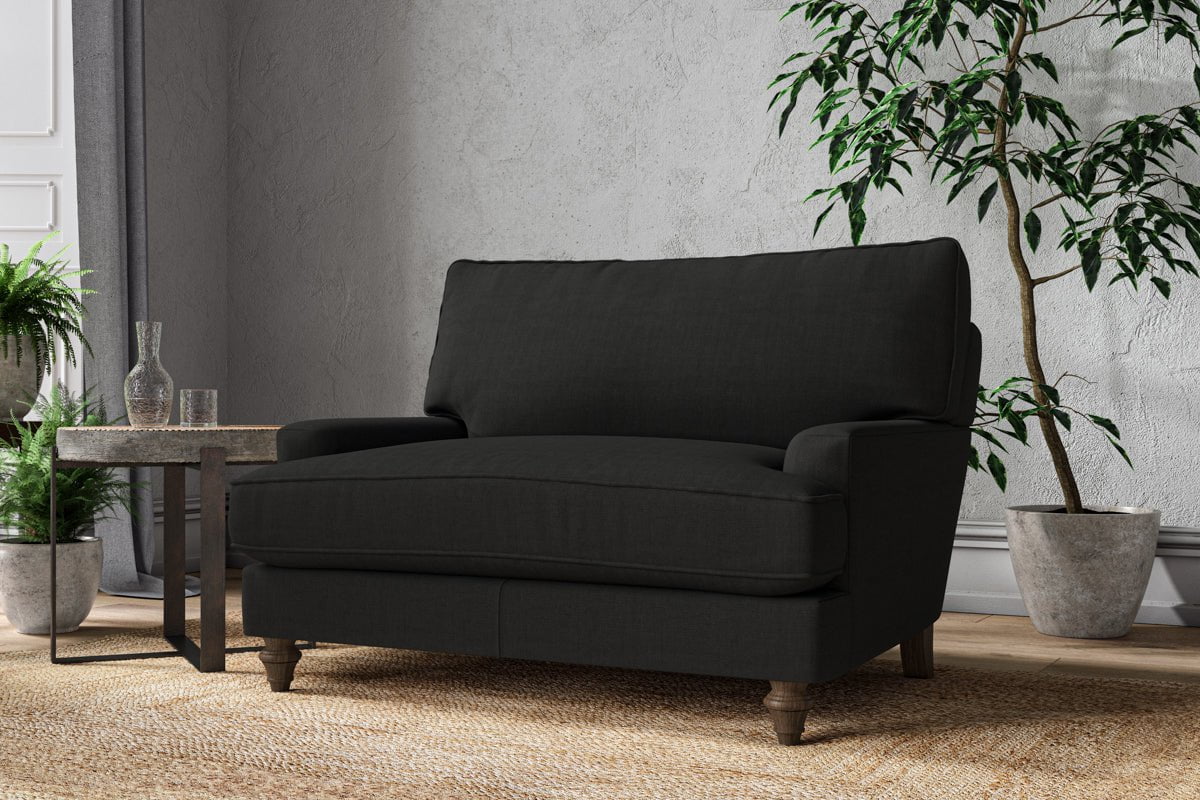 Nkuku MAKE TO ORDER Marri Love Seat - Brera Linen Charcoal