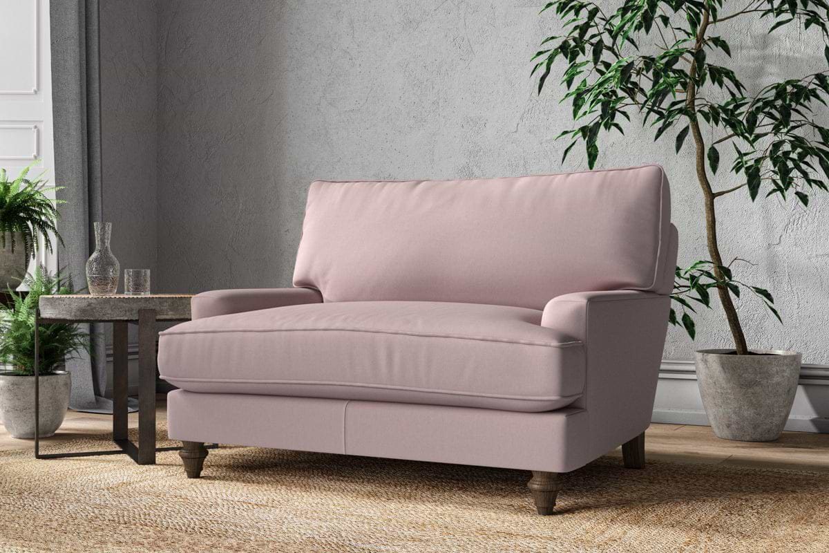 Nkuku MAKE TO ORDER Marri Love Seat - Recycled Cotton Lavender