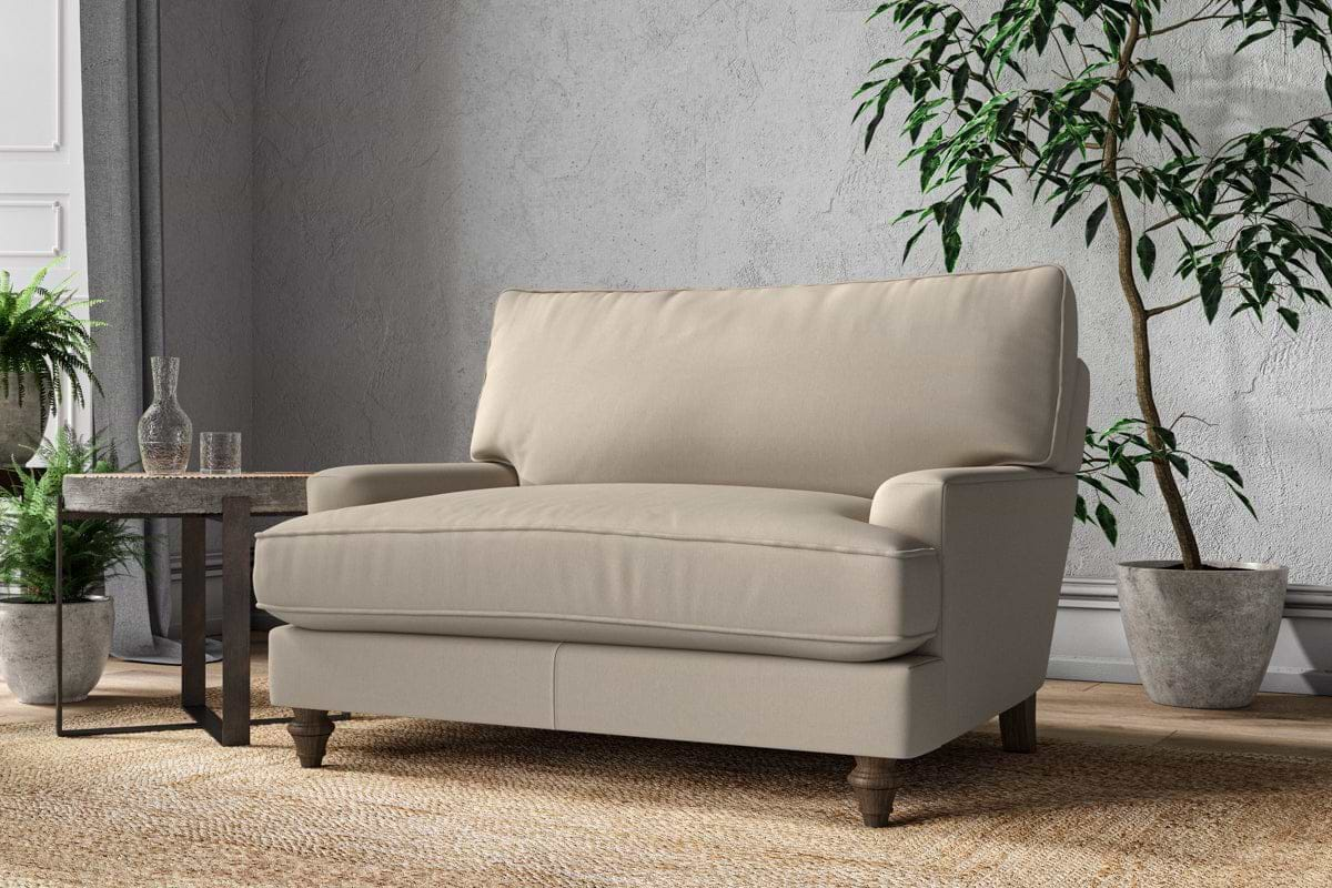 Nkuku MAKE TO ORDER Marri Love Seat - Recycled Cotton Stone