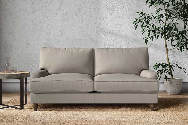 Nkuku MAKE TO ORDER Marri Medium Sofa - Recycled Cotton Flax