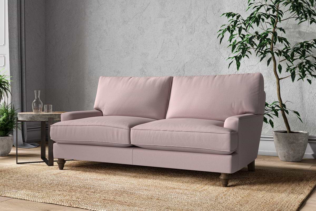 Nkuku MAKE TO ORDER Marri Medium Sofa - Recycled Cotton Lavender