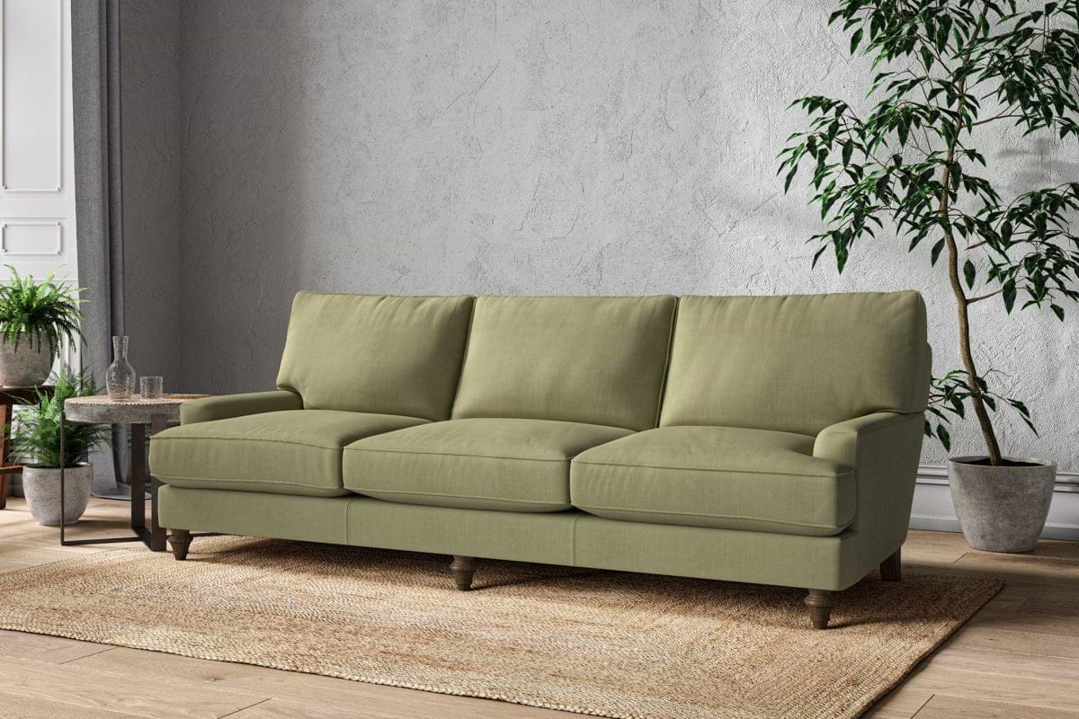 Nkuku MAKE TO ORDER Marri Super Grand Sofa - Brera Linen Sage