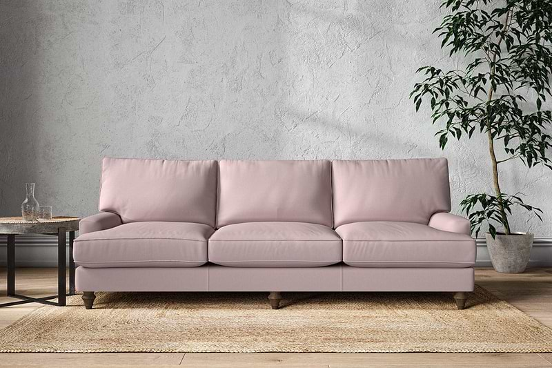 Nkuku MAKE TO ORDER Marri Super Grand Sofa - Recycled Cotton Lavender