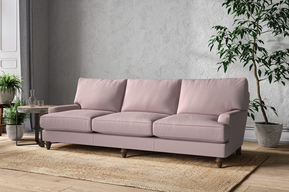 Nkuku MAKE TO ORDER Marri Super Grand Sofa - Recycled Cotton Lavender