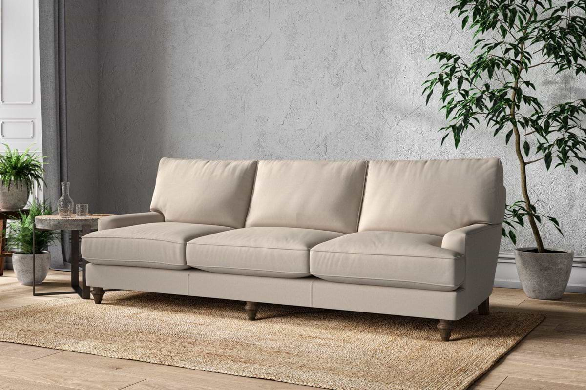 Nkuku MAKE TO ORDER Marri Super Grand Sofa - Recycled Cotton Natural