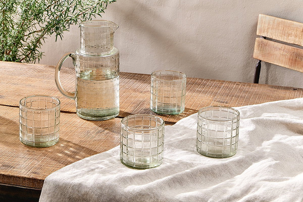Adhit Glass Jug - Clear