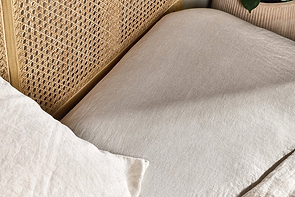 Adya Linen Fitted Sheet - Natural-nkuku