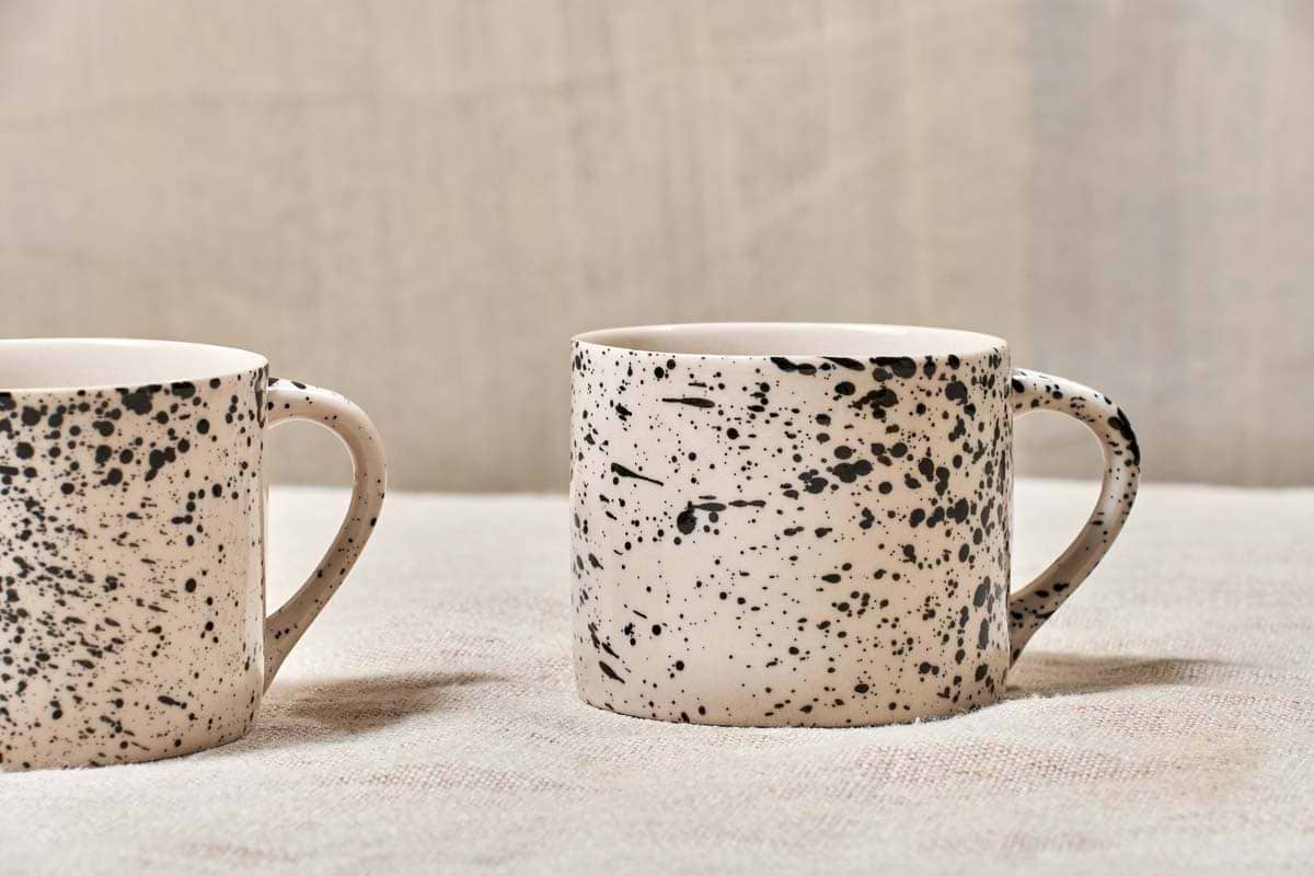 Ama Splatter Mug - Short (Set of 2)-nkuku