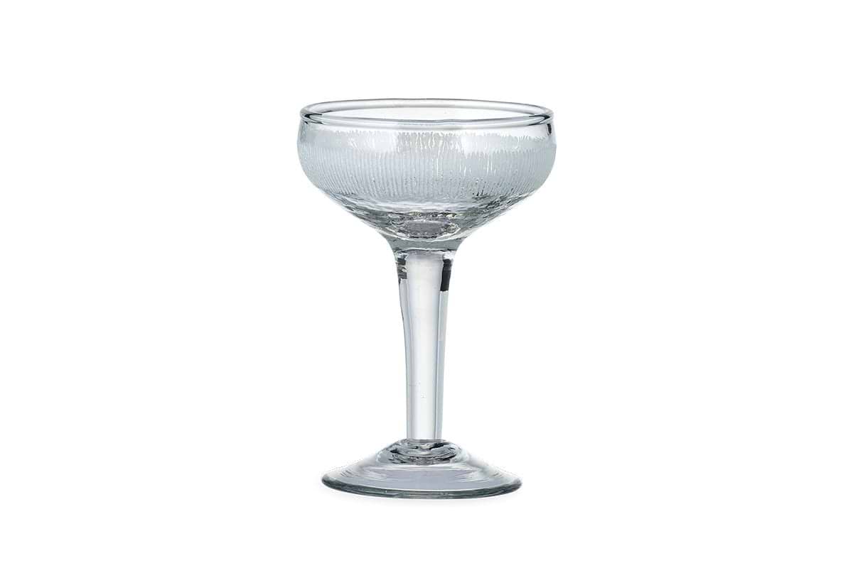 Anara Etched Champagne Glass - Clear (Set of 4)-nkuku