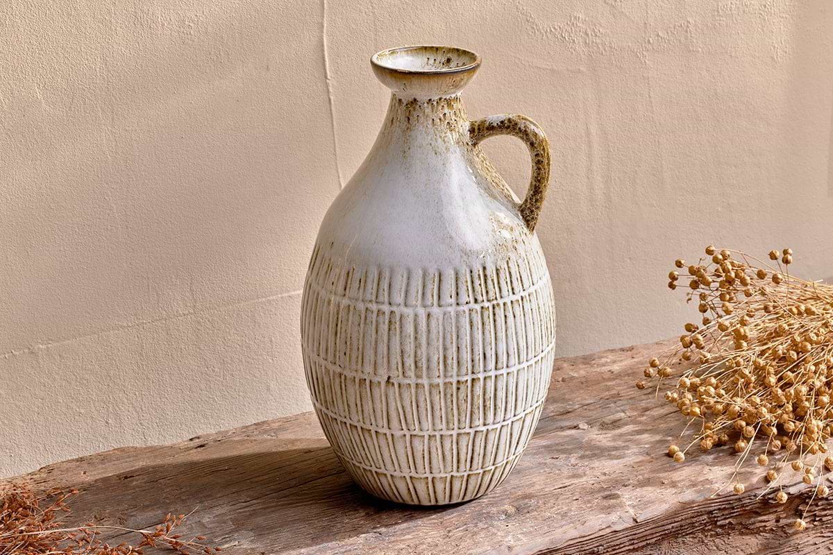 Anjuna Reactive Glaze Decorative Jug-nkuku