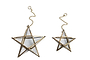 Antique Brass Glass Star-nkuku