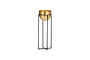 Atsu Brass Planter Stand-nkuku