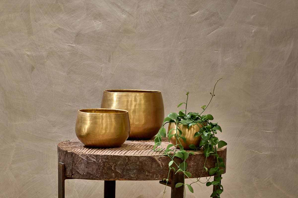 Atsu Brass Planter-nkuku