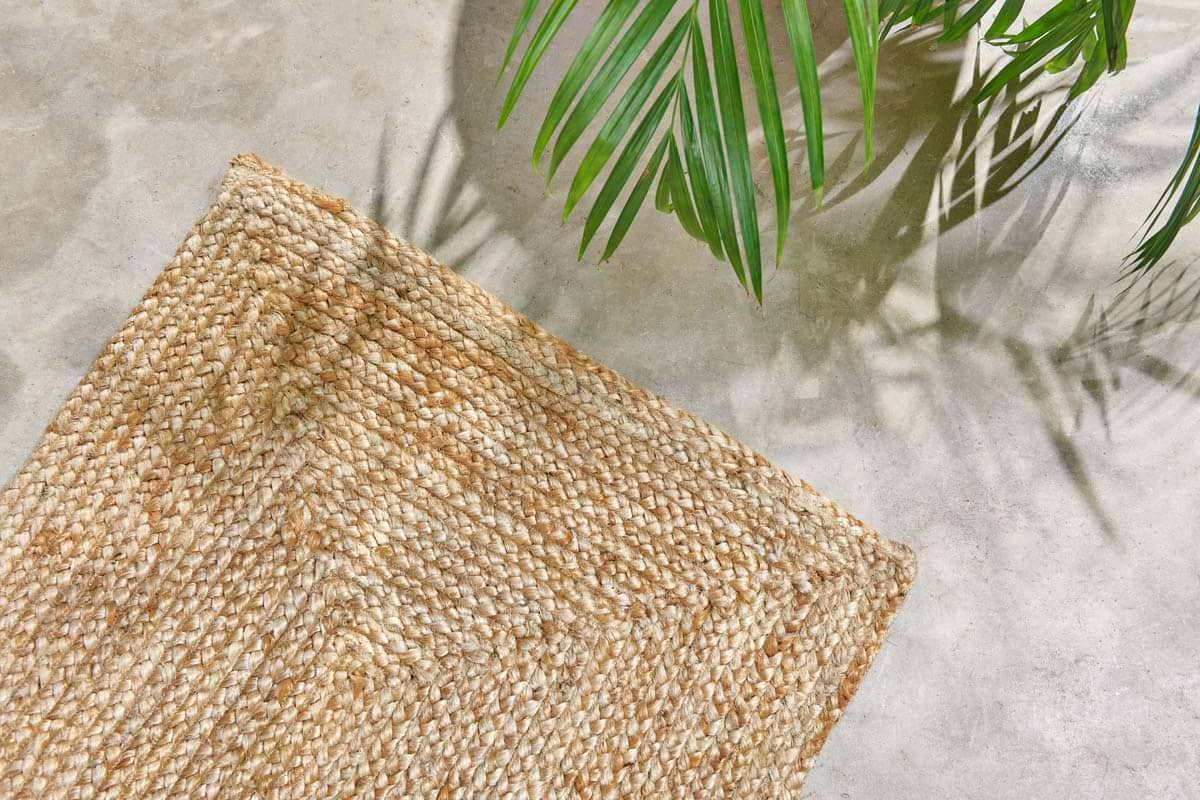 Braided Hemp Floor Runner-nkuku