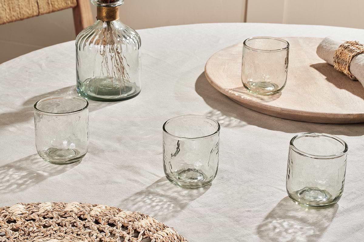 Chandani Tumbler Short - Clear - (Set of 4)-nkuku
