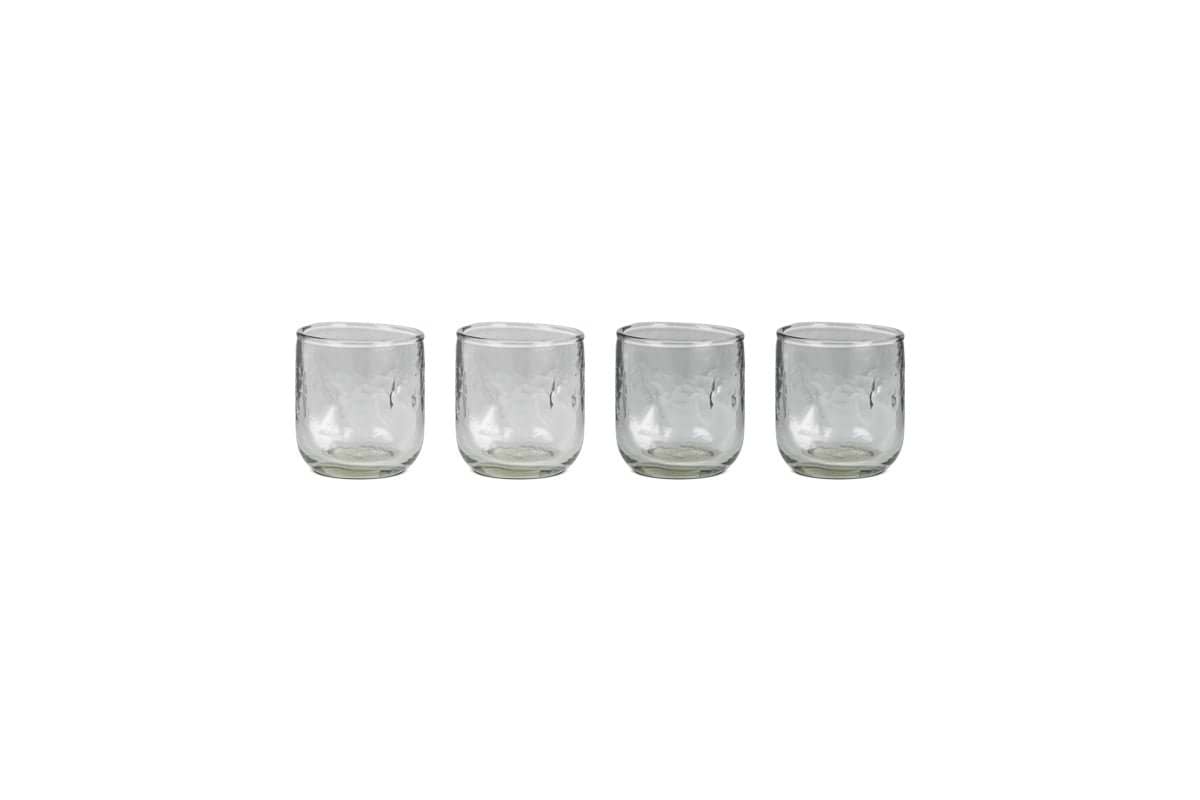 Chandani Tumbler Short - Clear - (Set of 4)-nkuku
