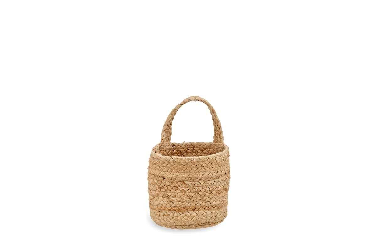 Chapad Hemp Wide Wall Hung Basket-nkuku
