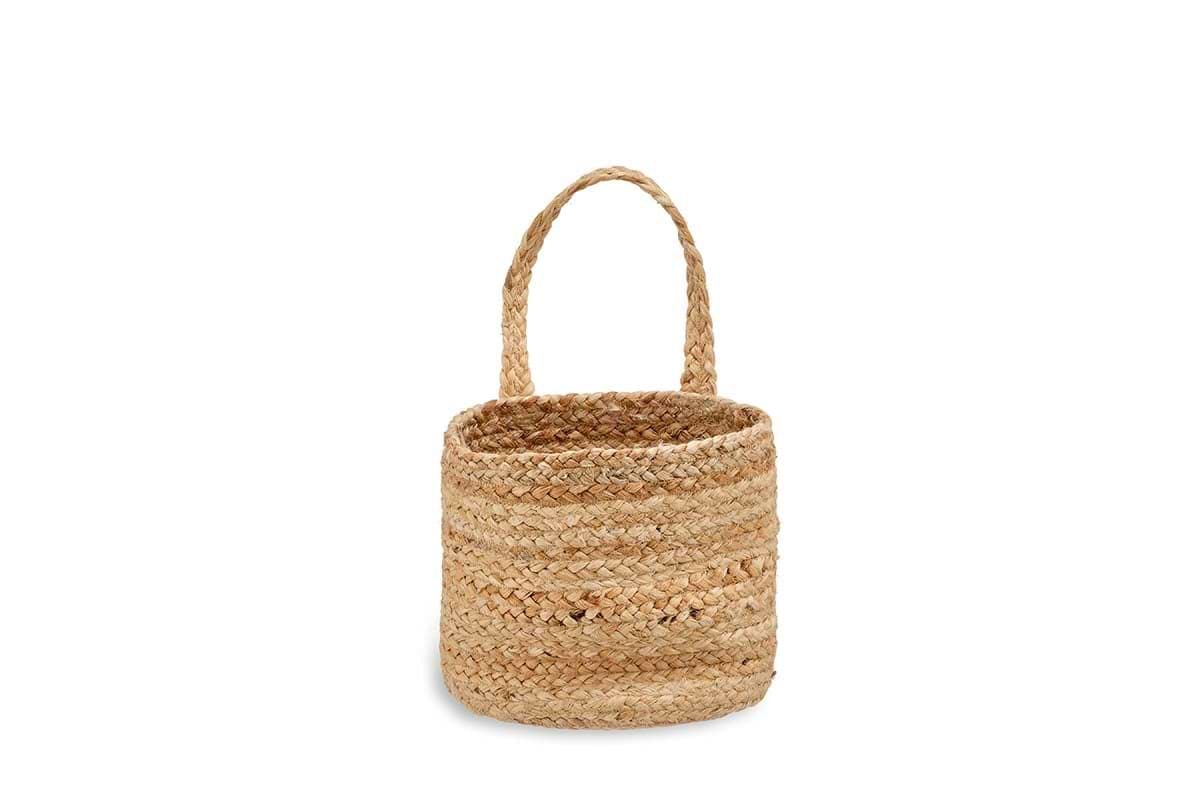 Chapad Hemp Wide Wall Hung Basket-nkuku