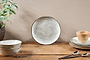 Dhanuk Ceramic Side Plate - Cream-nkuku