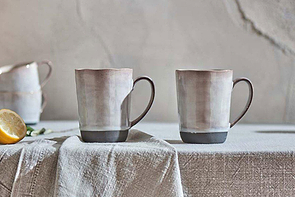 Edo Large Mug - Slate (Set of 2)-nkuku