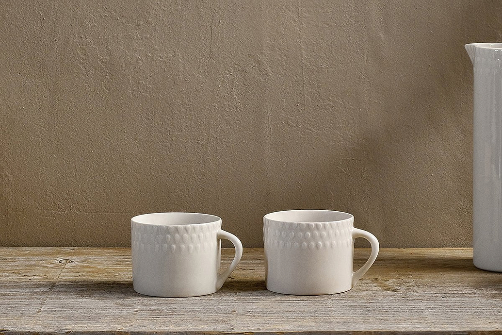 Ela Mug - Cream - Small (Set of 2)