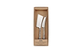 Ena Cheese Knife Set - Brushed Silver (Set of 2)-nkuku