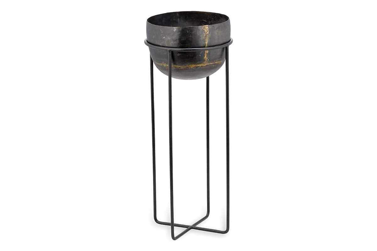 Endo Reclaimed Iron Planter Stand-nkuku