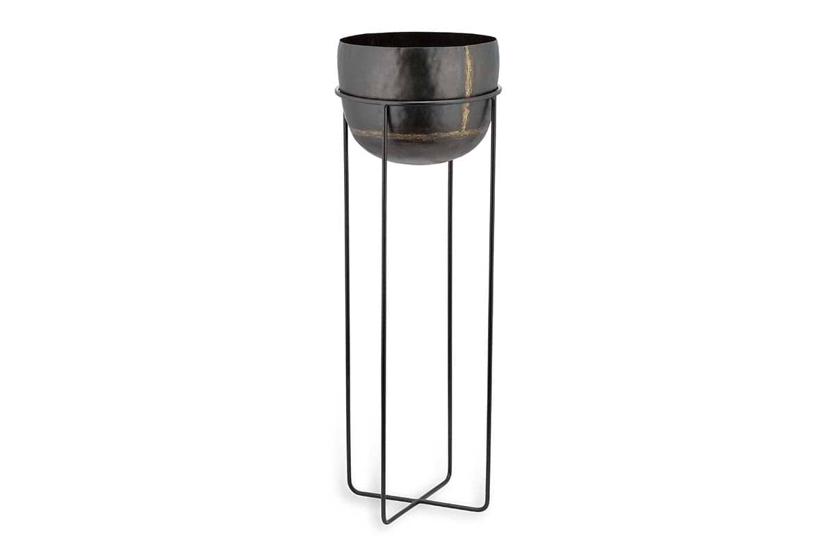 Endo Reclaimed Iron Planter Stand-nkuku