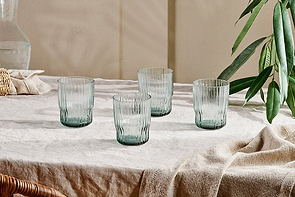 Fali Tumbler - Blue - (Set of 4)-nkuku