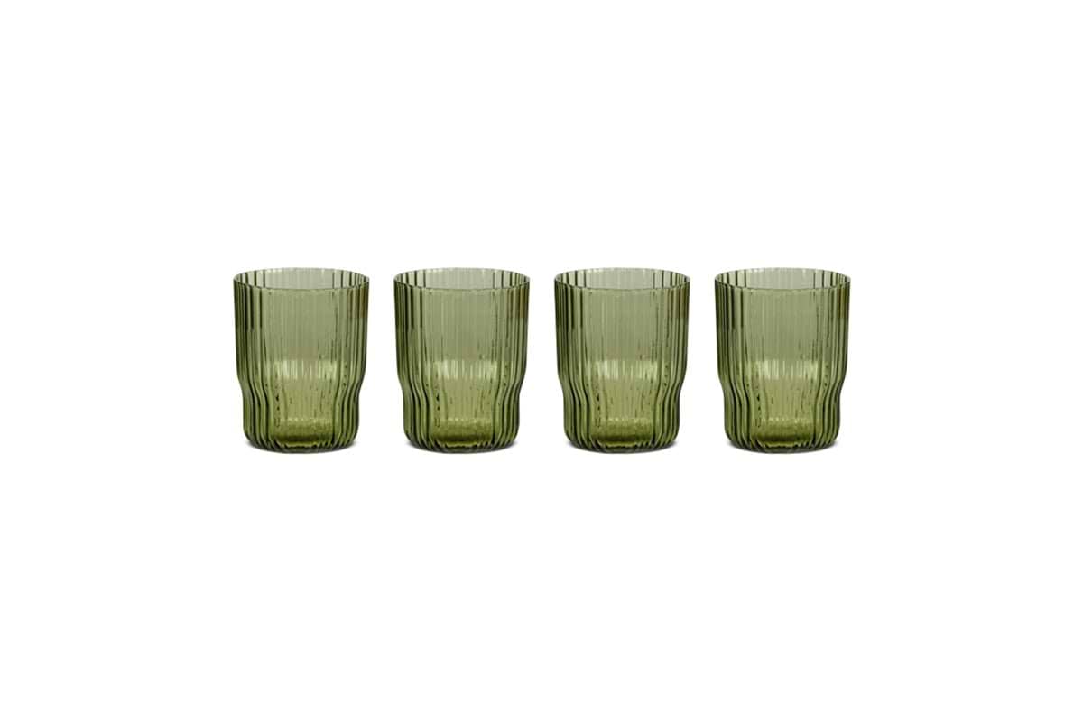 Fali Tumbler - Olive - (Set of 4)-nkuku