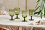 Fali Wine Glass - Olive - (Set of 4)-nkuku