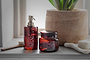 Ilcoso Recycled Hammered Glass Soap Dispenser - Amber-nkuku