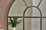Imoma Iron Overmantel Arch Mirror - Brass-nkuku