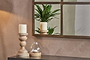Imoma Iron Overmantel Arch Mirror - Brass-nkuku