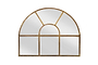 Imoma Iron Overmantel Arch Mirror - Brass-nkuku