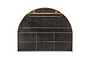 Imoma Iron Overmantel Arch Mirror - Brass-nkuku