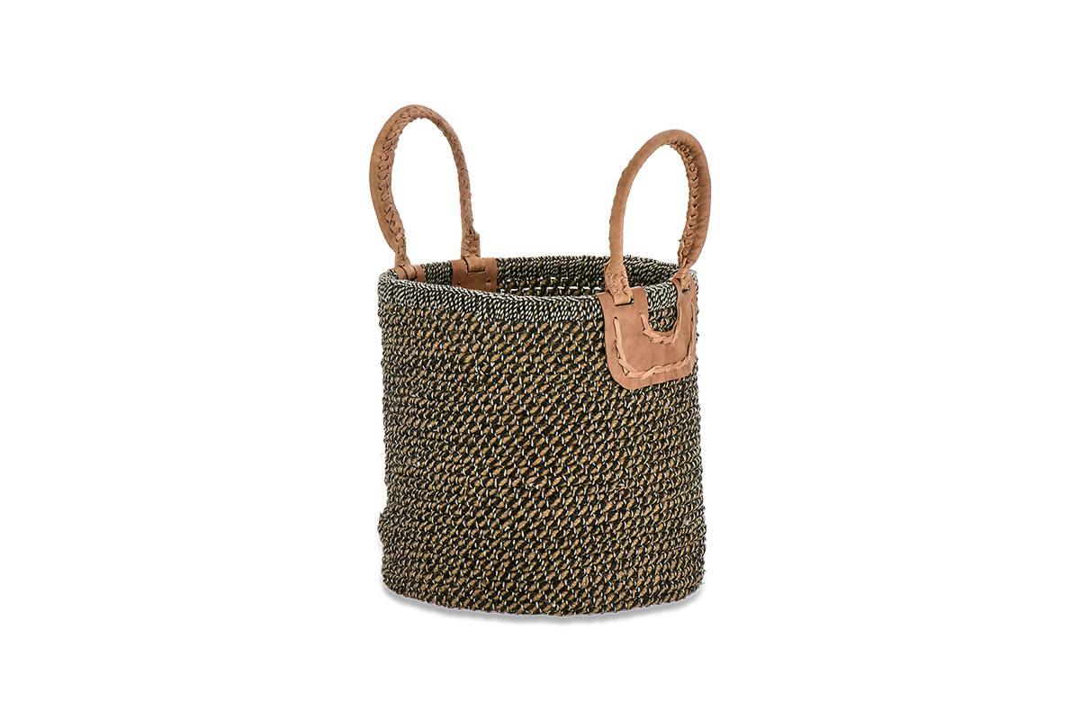 Indra Coil Basket - Charcoal-nkuku